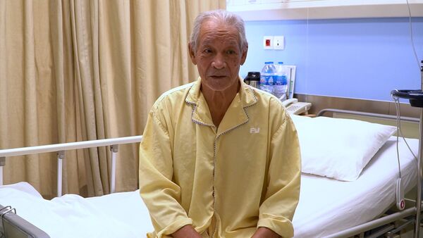 A French victim of a heart attack rescued from the French-Vietnamese hospital