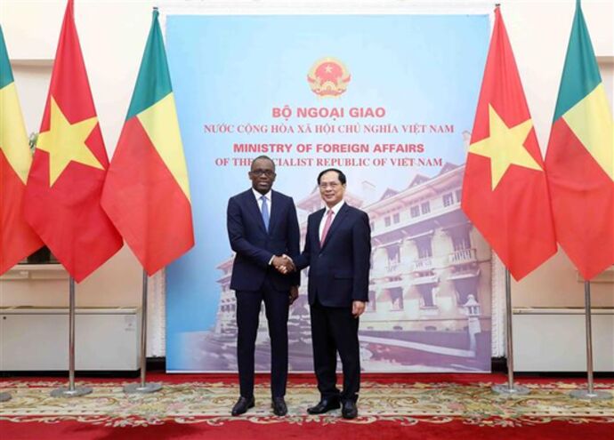 Entretien entre les ministres des Affaires étrangères du Vietnam et du Bénin