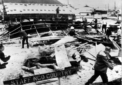 Une base importante de l’Armée américaine à Dà Nang a été attaquée, la nuit du 7e jour du premier mois lunaire (le 6 févier 1968).        Photo : Archives AVI/CVN