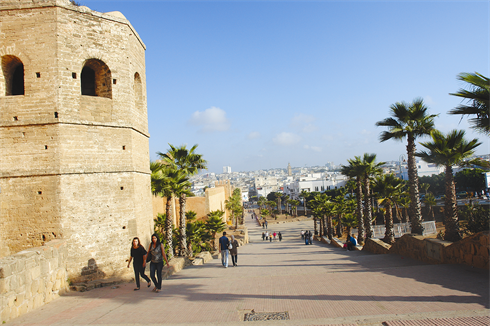Un coin du quartier d’Oudayas à Rabat. Photo : Nguyên Dat/CVN