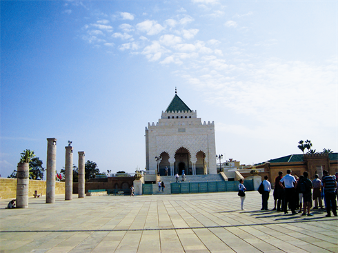 Le mausolée du roi Mohammed V.