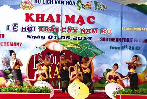 Inauguration du Festival des fruits du Sud 2013, le 1er juin à Hô Chi Minh-Ville.