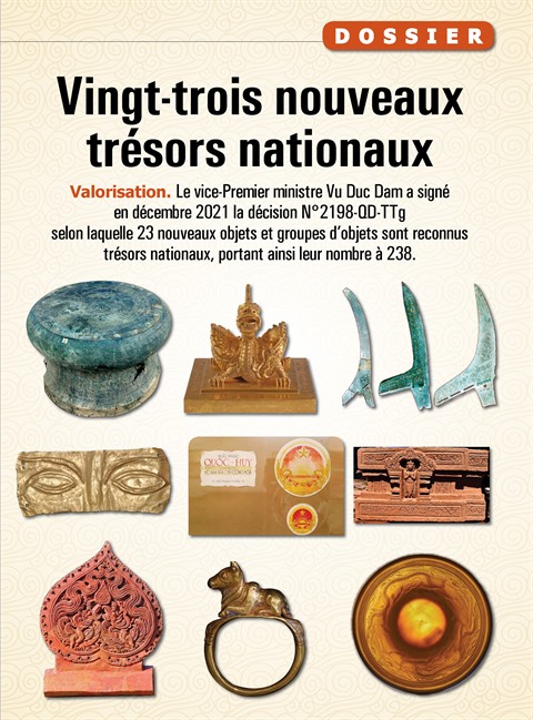 Vingt-trois nouveaux trésors nationaux