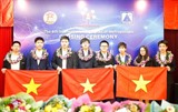 Les élèves vietnamiens participant à la 6<sup>e</sup> Olympiade internationale des métropoles ont remporté un médaille d’or et six d’argent. Photo : VNA/CVN